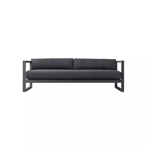 Stock <span class=keywords><strong>de</strong></span> piscine populaire <span class=keywords><strong>jardin</strong></span> cadre noir coussin métal <span class=keywords><strong>fer</strong></span> personnalisé ensembles <span class=keywords><strong>de</strong></span> <span class=keywords><strong>salon</strong></span> Patio terrasse meubles d'extérieur canapé - Product Image 5