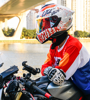 Caschi per casco da motociclista con doppia lente di alta qualità certificato DOT ECE Safe Crash Unisex