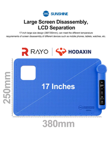 Tapis chauffant SUNSHINE LS3 Plus avec fonction mémoire, préchauffage rapide, séparateur d'écran pour réparation de téléphones LCD - Product Image 4