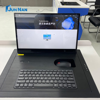 Moniteur LCD escamotable de 17,3 pouces pour table de salle de conférence, élévateur électrique pour écran LCD escamotable