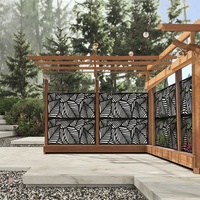 Écran décoratif extérieur en métal découpé au laser pour l'intimité du jardin, clôture de bordure de pelouse, treillis et enclos, panneaux muraux
