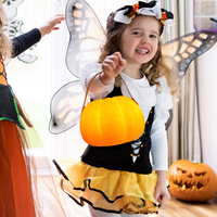 Lanterne citrouille rechargeable par USB, décoration de festival d'Halloween, lumière portable citrouille imperméable pour extérieur, lampe de table LED