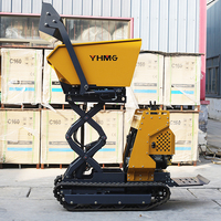 MEILLEUR PRODUIT Mini chargeur sur chenilles Dumper Truck 500kg/1000kg Capacité Mini Track Dumper