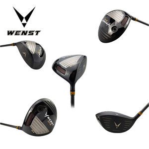Ensemble de clubs de golf personnalisables en titane plaqué PVD, conçu pour les droitiers, avec <span class=keywords><strong>driver</strong></span> en acier et poignée en caoutchouc - Product Image 2
