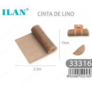 Nastro di lino ILAN 15 cm x 2,5 m per artigianato e decorazioni - Product Image 1