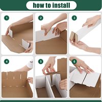 Caja de Embalaje de Cartón Corrugado de Alta Calidad para Almacenamiento de Tarjetas de Juego, Divisores de Cartón Resistentes al Agua, con Laminado Mate