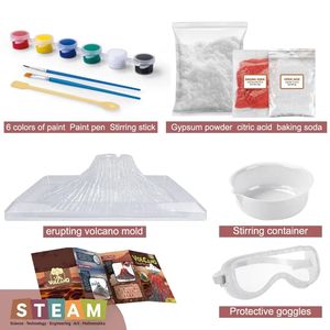 DIY STEM-Kit d'apprentissage éducatif et magique du <span class=keywords><strong>volcan</strong></span>, jouet d'expérimentation, expériences de laboratoire, bricolage scientifique, jouets éducatifs pour enfants - Product Image 4