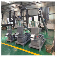 Machine à granulés de biomasse multi-usages 1-5TPH pour la production de granulés de combustible et d'aliments pour animaux à partir de déchets agricoles, de bois et de paille