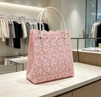 Sac fourre-tout élégant en crochet rectangulaire imperméable pour la plage, le shopping, ou comme sac à bandoulière