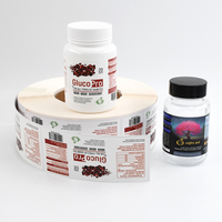 Impresión Directa de Materiales Adhesivos de Alta Calidad, Etiquetas Personalizadas de Producción Rápida para Botellas de Medicamentos y Suplementos
