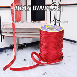 Cinta de Viés/Cinta de Biais de Satén Bordado de una Sola Cara 100% Poliéster Ecológico - Product Image 2