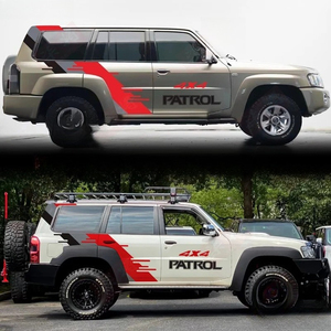 Autocollant <span class=keywords><strong>de</strong></span> voiture pour Nissan Patrol Y61 Y60, décoration personnalisée <span class=keywords><strong>de</strong></span> carrosserie, accessoires <span class=keywords><strong>de</strong></span> film décoratif en vinyle sportifs et à la mode - Product Image 4
