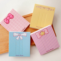 Cartes de présentation rectangulaires adorables de 6x7 cm avec fentes pré-découpées pour pinces à cheveux en forme de nœud et pinces crocodiles