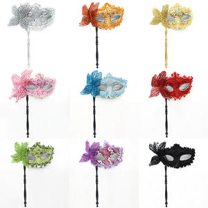 قناع أميرة للحفلات التنكرية، قناع دانتيل فاخر بنمط فراشة جانبي، قناع يدوي بنمط عمود روماني وتنين - Product Image 6