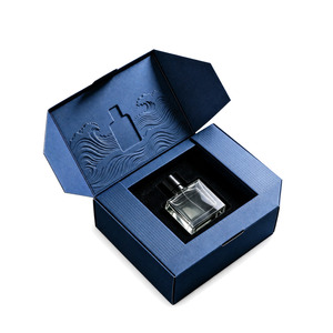Caja de Perfume Personalizada con Tapa Abatible, Empaque de Cartón Rígido con Inserto de Espuma para Botellas de 50ml y 100ml, Impresa al por Mayor - Product Image 1
