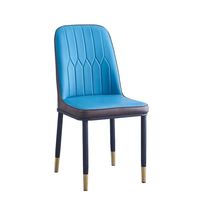 Chaise de salle à manger en cuir PU Milano de luxe, chaise de café moderne, meubles de maison Mingshuai, vente chaude 2025