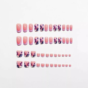 <span class=keywords><strong>Faux</strong></span> ongles d'usine, ongles de main, ensemble de 48 pièces, conçu pour couvrir entièrement les ongles français, vente en gros - Product Image 4