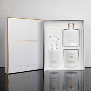 Ensemble cadeau d'aromathérapie à 3 pièces très vendu, bougie parfumée, diffuseur de roseaux, vaporisateur d'ambiance, parfum frais longue durée, huile de verre - Product Image 3