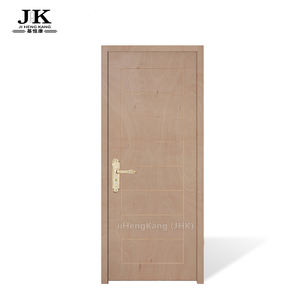 <span class=keywords><strong>Puerta</strong></span> Interior Moderna de Madera MDF Impermeable JHK-FC19 con Media Ventana y Marcos de Chapa de Madera - Product Image 1