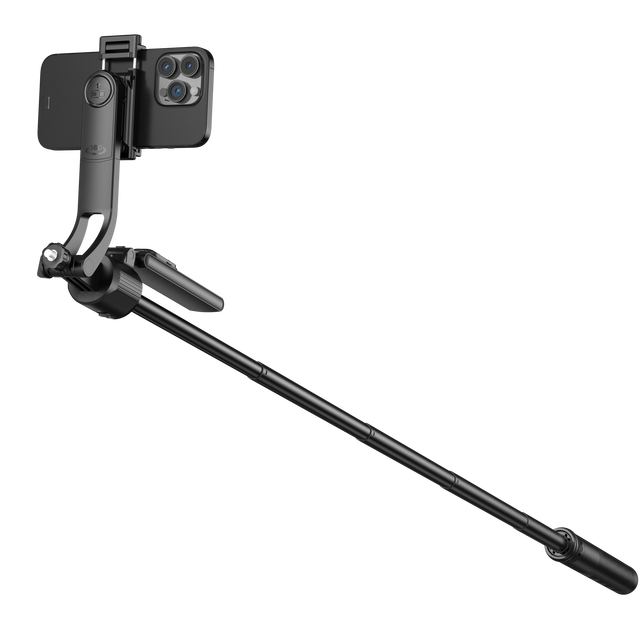 C17 Smart Stand Rotation Auto Gesture Automatic Face Tracking Selfie Stick 360-Degree Tripod Stand for Phone with Ai Tracking