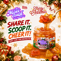 Bonbons liquides Halal de Noël, type slime, en pot, à peler, saveur sauce extra acidulée, bonbons gélifiés festifs, bonbons virals TikTok