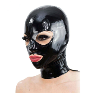 Máscara de Látex para Juegos Sexuales con Cierre de Cremallera y Restricciones Incluidas, Accesorio Ecológico para Adultos para Preliminares y Juegos Sexuales - Product Image 1