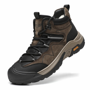 Nouveautés hiver 2025 : Bottes en cuir véritable pour homme, doublées de laine et épaissies pour plus de chaleur, chaussures décontractées antidérapantes - Product Image 5