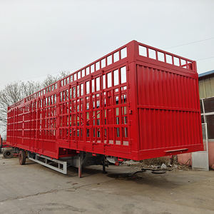 हॉट सेलिंग अफ्रीकी 3 एक्सल्स गोदाम बाड़ अर्ध ट्रेलर फेस्ड कार्गो परिवहन ट्रेलर बिक्री के लिए पशुधन बाड़ अर्ध ट्रेलर - Product Image 4