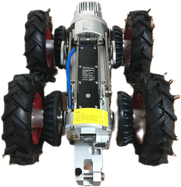Witson Pipe Inspection Robot with Crawler PTZ Camera System CCD Sensor Memory Card Storage 1 Year Warranty