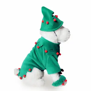 宠物服装圣诞老人狗万圣节南瓜服装巫师服装