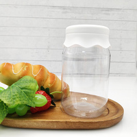 Botol Plastik 450ml Desain Sederhana, Food Grade, untuk Permen, Bumbu, Gula, Kacang, dan Biji Kopi