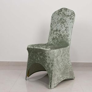 <span class=keywords><strong>Funda</strong></span> elástica para <span class=keywords><strong>silla</strong></span> de banquete de Spandex de terciopelo triturado <span class=keywords><strong>beige</strong></span> con bolsillos para pies, <span class=keywords><strong>funda</strong></span> para <span class=keywords><strong>SILLA</strong></span> DE BODA ajustada - Product Image 5