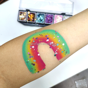 Fournitures de <span class=keywords><strong>peinture</strong></span> corporelle en gros, kit de paillettes épaisses multi-tons |   Iridescent |   Art des ongles - Product Image 4