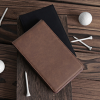 Accessori da Golf segnatura titolare Yardage Book titolare Laser Leatherette da uomo inciso Golf segnapunti titolare con anello a matita
