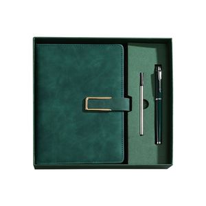 A5 Stationery With Leather Cover Notebook Journal and <b>Pen</b> <b>Gift</b> Set - Product Image 3