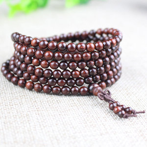 Cuentas de madera de palisandro indio para oración, 216 cuentas redondas de madera de alta densidad de 4,5mm para hacer collares, pulseras y joyería - Product Image 1