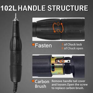 2028j ओम 65w मजबूत 204 डेंटल इलेक्ट्रिक माइक्रोमोक्टर 102L हैंडपीस 35000 आरपीएम डेंटल पॉलिशिंग नाखून ड्रिल मशीन पेशेवर - Product Image 3