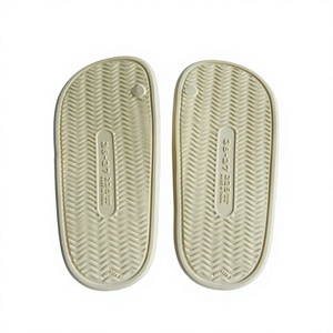 Sandalias de Mujer Ligeras con Suela de EVA de 15MM para Interiores, Color Beige Sólido, Punta Abierta, Todas las Temporadas, Parte Superior de PU - Product Image 3