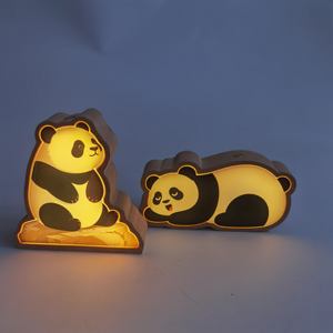 <span class=keywords><strong>Panda</strong></span> en bois <span class=keywords><strong>veilleuse</strong></span> capteur tactile Dimmable décoratif <span class=keywords><strong>veilleuse</strong></span> 3 étapes luminosité pépinière décor avec lumière pour chambre d'enfants - Product Image 4