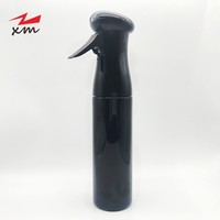 Bouteille pulvérisateur à jet continu en PET noir de 250 ml, pulvérisateur à gâchette à brume ultra fine, bouteille de brume d'eau rechargeable pour cosmétiques, nettoyage des plantes