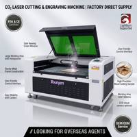 Découpeuse laser CO2 de qualité industrielle haute précision DXF pour acrylique, bois, papier, cristal - Machine CNC certifiée CE avec refroidissement par eau
