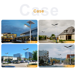 Farolas Solares para Exteriores, Impermeables, con Batería de 30 Ah, Iluminación de Jardín de 6000 K, Altura de 5-7 Metros, Sensor de Radar, Material de Hierro, 30 W - Product Image 2