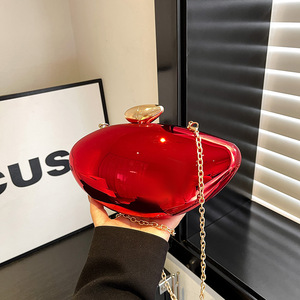 Femme 2025 nouvelle mode <span class=keywords><strong>sac</strong></span> à bandoulière couleur bonbon chaîne sacs à bandoulière acrylique mangue en forme de <span class=keywords><strong>sac</strong></span> pour le dîner de soirée - Product Image 1