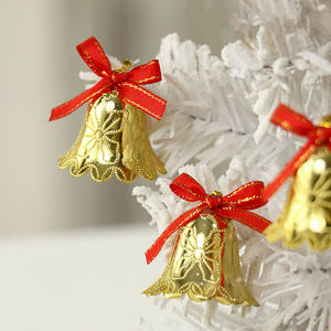 인기 판매 9개 소형 황동 징글벨, 축제용 크리스마스 골드 벨 장식 오너먼트 - Product Image 4