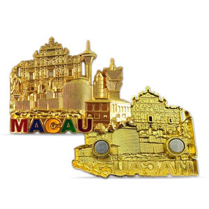 Punto di riferimento personalizzato 3D rilievo frigorifero magnete città architettura lega targa Souvenir rivenditore di viaggio e negozio turistico regalo di merce - Product Image 2