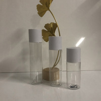 100ml 150ml 180ml PET Bouteille en plastique cosmétique pour Toner Hydrosol Eau Lotion Sérum Sérigraphie Couleur Personnalisée Forme Ronde