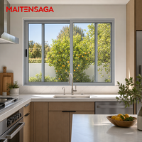 Fenêtre coulissante en verre triple vitrage haute résistance de qualité supérieure pour salles d'exposition commerciales et suites d'hôtels de luxe