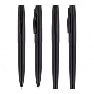Elegant Matte Frosted Sand Polish Finish Custom Black Metal Ballpoint <b>Pen</b> Personalized Business Signature Logo <b>Multi</b>-<b>Colored</b> Ink - Product Image 1