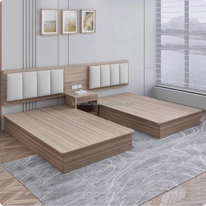 Modern Factory Wholesale Hotel Bedroom Furniture Set Customized Sizes Upholstered Wooden Panel School Guest Room Durable - Product Image 5
