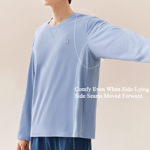 <span class=keywords><strong>Pigiama</strong></span> da <span class=keywords><strong>uomo</strong></span> personalizzato Casual Plus Size Casual Casual a maglia a manica lunga all'ingrosso per la primavera e l'autunno - Product Image 4